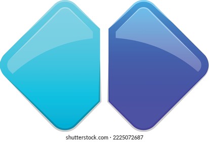 Abstract layers square logo illustration in trendy and minimal style isolated on background