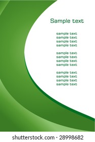 Diseño abstracto / fondo - diseño ondulado verde