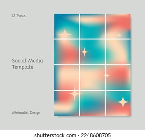 Abstract layout background. Minimalist background template applicable for blog, wall art, and social media feed.