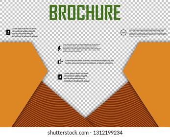 Abstract layout. brochure cover design. info text frame. Creative flyer font. Title sheet model set. Modern vector front page. Elegant city banner. figures icon fiber