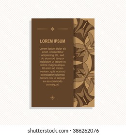 Abstract layout brochure, magazine, flyer, booklet, cover or report in A4 size for your design . Modern Illustration. Layout cover.