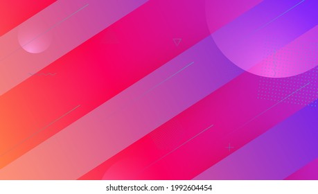 Abstract Layout. Business Geometry. Plastic Frame. Flat Landing Page. Color Modern Background. Geometric Shapes. Violet Trendy Design. Liquid Flyer. Magenta Abstract Layout