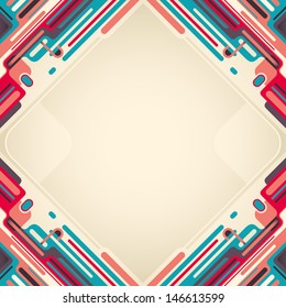 Abstract layout with colorful shapes. Vector illustration.
