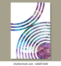 Abstract layout  for cover or flyer design. Vector clip art.