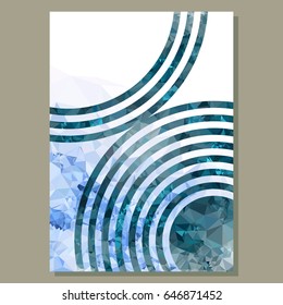 Abstract layout  for cover or flyer design. Vector clip art.