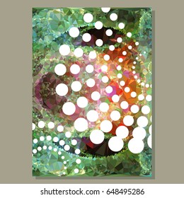 Abstract layout for cover or flyer design. Vector clip art.