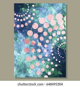 Abstract layout for cover or flyer design. Vector clip art.