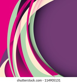 Diseño abstracto con formas curvadas.Ilustración vectorial.