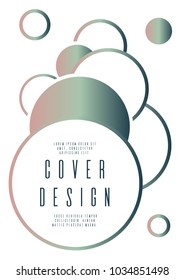 Abstract layout design for your business. Vector cover design. Can be used for poster, brochure, magazine, card, book, flyer, banner, anniversary
 Trendy corporate style.