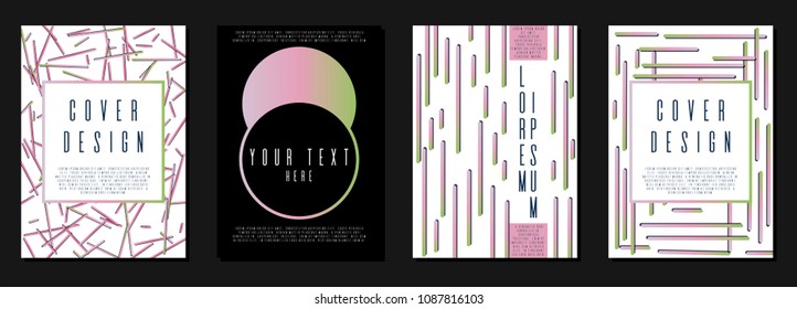 Abstract layout design for your business. Text frame surface. Can be used for poster, brochure, magazine, card, book, flyer, banner, anniversary. Trendy corporate style.