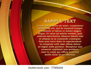 Abstract layout of a retro style. Vector