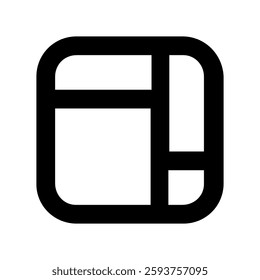 abstract Layout Shape line icon 
