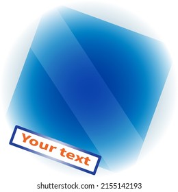 Abstract layout in sky blue color. Bright poster for business. Place for text. Template for advertising, logo, brochure, flyer or presentation. Fantasy, creativity, innovation. Freedom and fun.