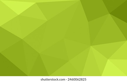 Diseño Abstractas del polígono de color verde amarillo. Triángulos geométricos con composición de gradiente. Idea de Plantilla de diseño decorativo triangular