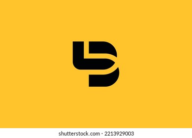 Abstraktes LB, BL, L, B Letters Logo Monogramm Symbol.
