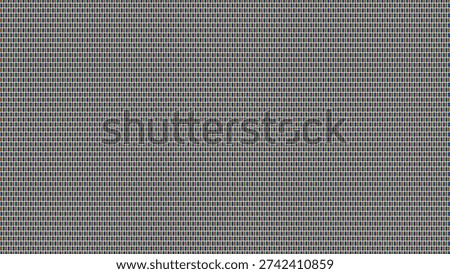 Abstract LCD Screen Macro Background with Geometric RGB Pixel Blocks and Uniform Dot Matrix Structure for Technology Visuals. Vector Illustration.
