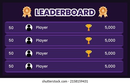 abstract leaderboard concept. Game Leaderboard UI