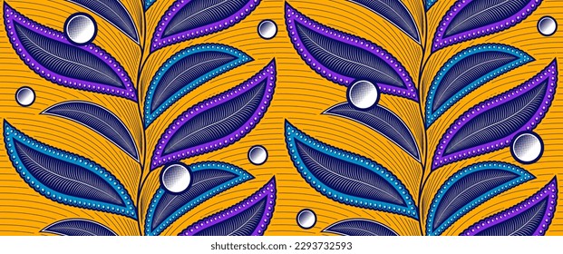 abstract leaf african pattern background, creeping vine, textile art, tribal abstract hand-draw, hawaii summer fashion artwork for Fabric print, clothes, scarf, shawl, carpet, bag