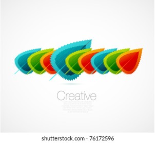 Abstract leaf background
