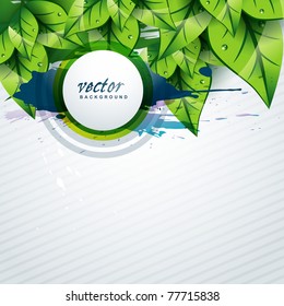 arte de diseño de fondo de hoja abstracta