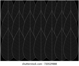 Abstract leaf background pattern - Illustration, Autumn, Black Background, Floral Pattern,wallpaper, Plant