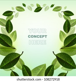 abstract leaf background.Vector design.ecology concept.