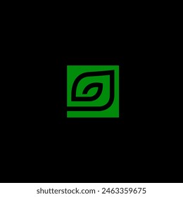 abstract leaf  business logo design vector