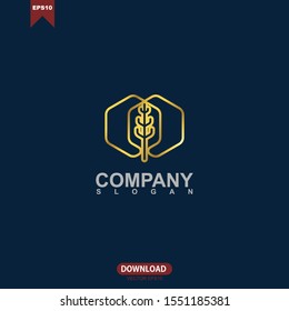 Abstract leaf concept logo vector design