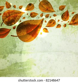 abstract leaf design