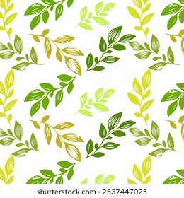 Projeto FOLHA abstrato. Padrão com floral sem emenda