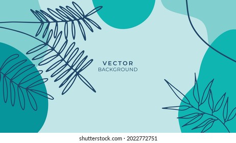 Abstract leaf floral boho creative universal artistic templates. Abstract trendy art card. Good for poster, card, invitation, flyer, cover, banner, placard, brochure. Organic background
