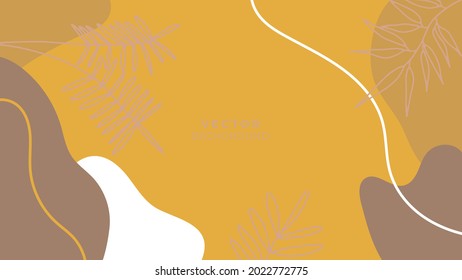 Abstract leaf floral boho creative universal artistic templates. Abstract trendy art card. Good for poster, card, invitation, flyer, cover, banner, placard, brochure. Organic background