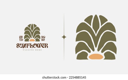 Abstract Leaf Flower Tree Logo Template. Universal creative premium symbol. Vector illustration. Creative Minimal design template. Symbol for Corporate Business Identity