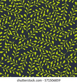 Abstract leaf, green ornament pattern background