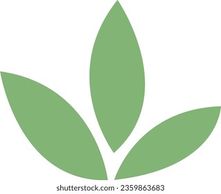 Resumen del diseño de iconos de hoja sobre fondo blanco. Ilustración del logotipo con fines comerciales. Un logotipo es la identidad visual de una entidad que tiene ciertos criterios como forma, filosofía y color