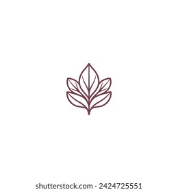 Abstract leaf icon logo design vector