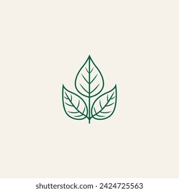 Abstract leaf icon logo design vector