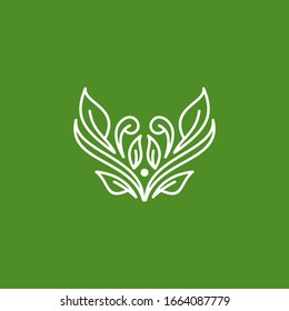 Abstract Leaf icon symbol or logo, can use for your design elements, website icons, application icons, UI, and More.