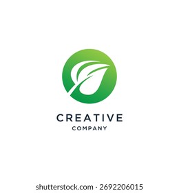 Hoja Abstractas con la letra inicial S diseño de logotipo de Vector 