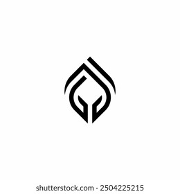 Abstract leaf A initial logo concept in high quality professional design that will print well on all print media