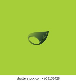 abstract leaf logo