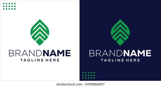 Abstract Leaf A logo, Design Inspiration, Illustration, Vector