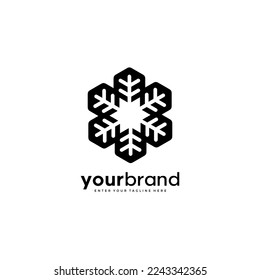 abstract leaf logo design template