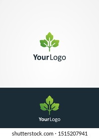 Abstract Leaf Logo design vector template