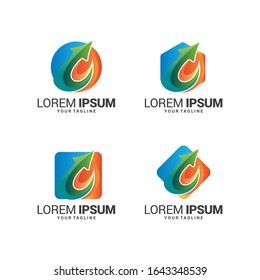 Abstract Leaf Logo design vector template. Eps 10