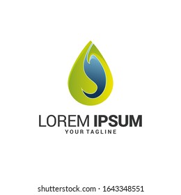 Abstract Leaf Logo design vector template. Eps 10