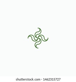 Abstract Leaf Logo Icon Design Template Vector