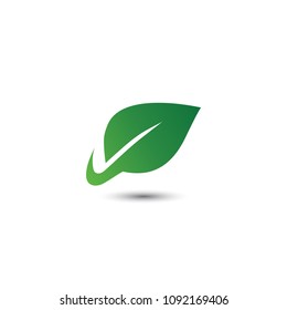 Abstract leaf logo icon template