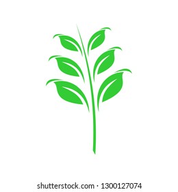 Abstract leaf logo icon vector ,Green Leaf Logo, Landscape design, garden, Plant, nature and ecology vector logo. Ecology Happy life Logotype concept icon. Vector illustration.