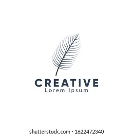 Abstract leaf logo icon, Vector illustration.